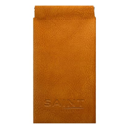 Leather Travel Pouch by VESPER in Orange
