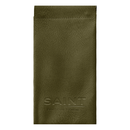 Leather Travel Pouch by VESPER in Olive